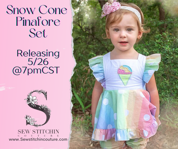 Snow Cone Pinafore - Release 5/26